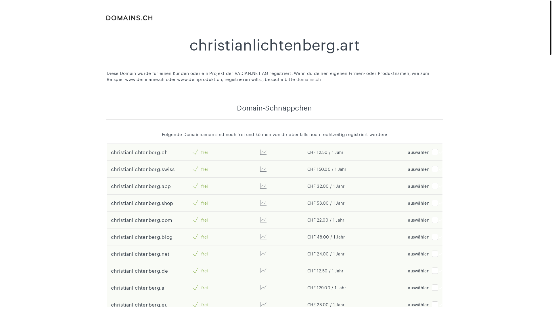 website screenshot of https://christianlichtenberg.art/
