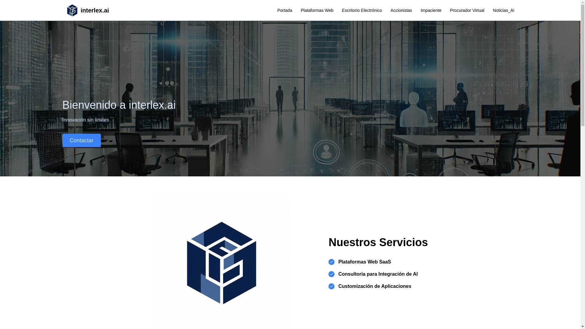 website screenshot of https://interlex.ai/