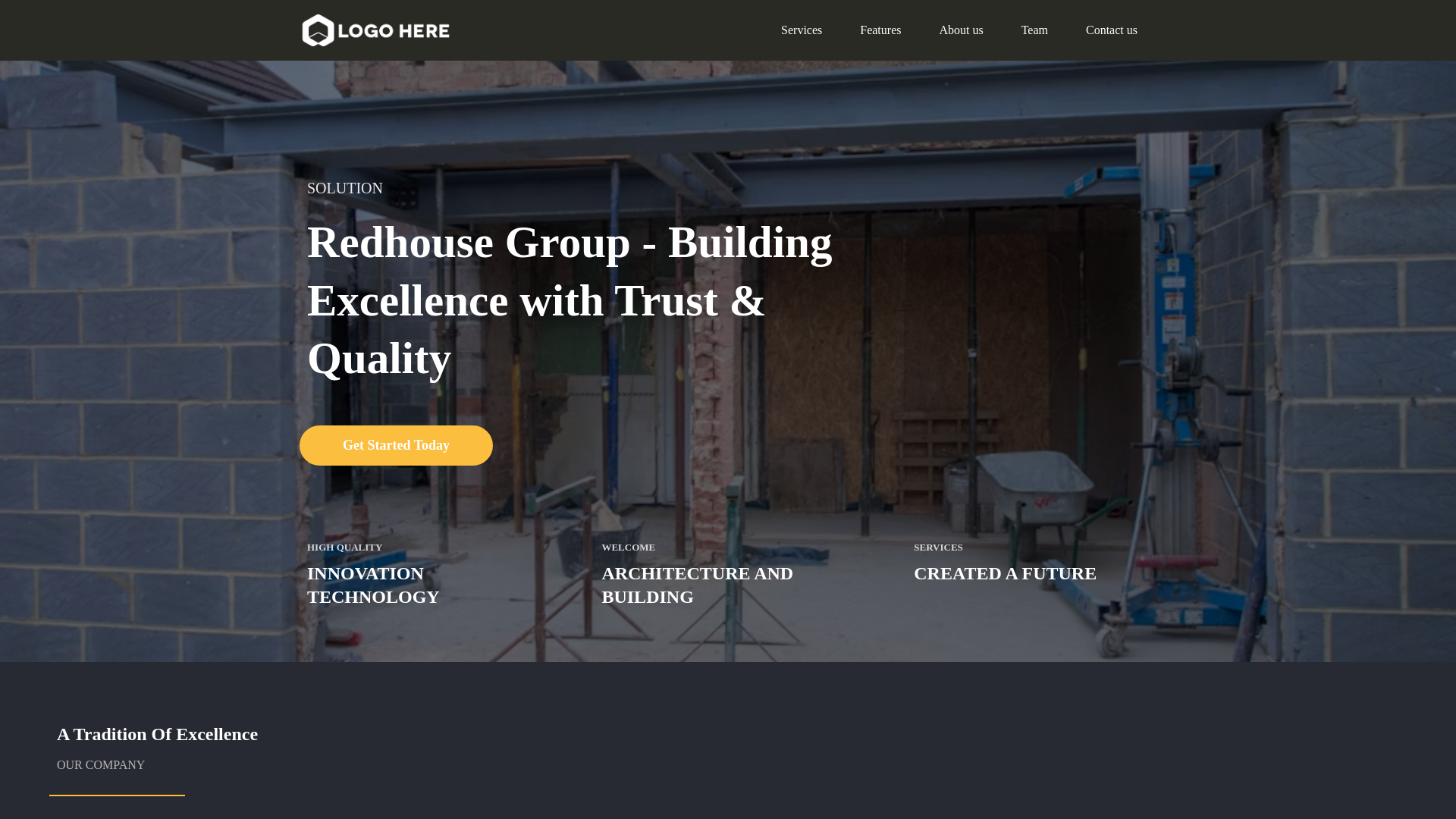 website screenshot of https://redhousegroupusa.com/