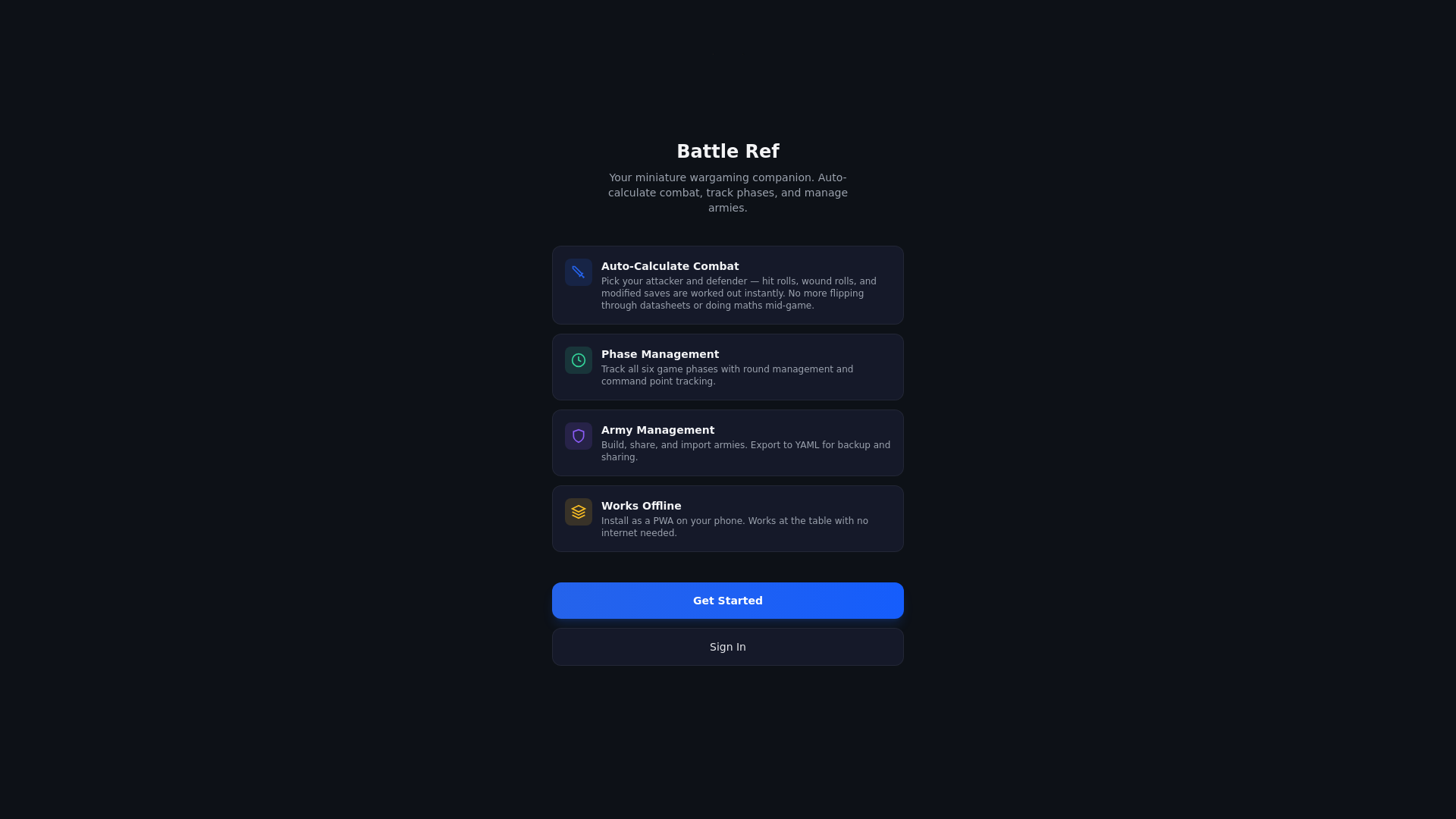 website screenshot of https://battleref.com/