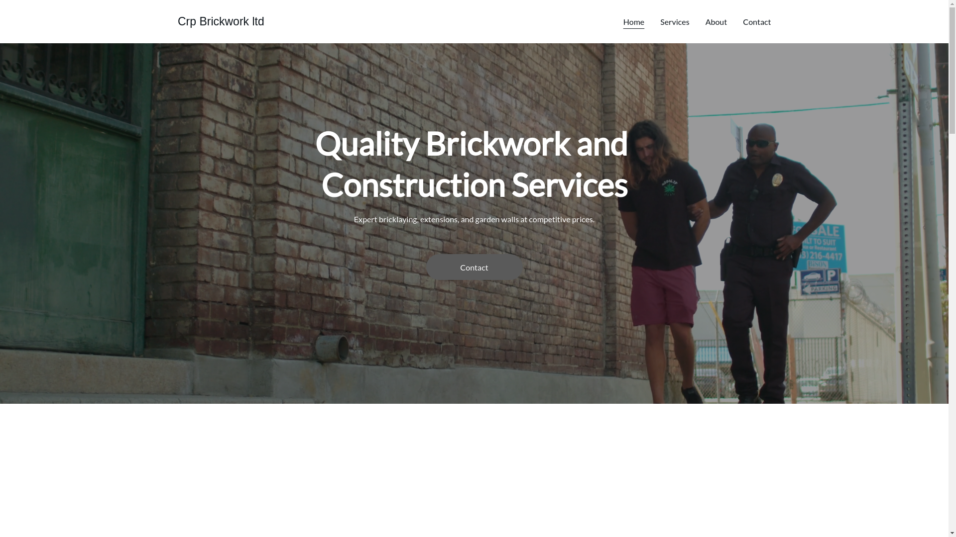 website screenshot of https://crpbrickwork.co.uk/