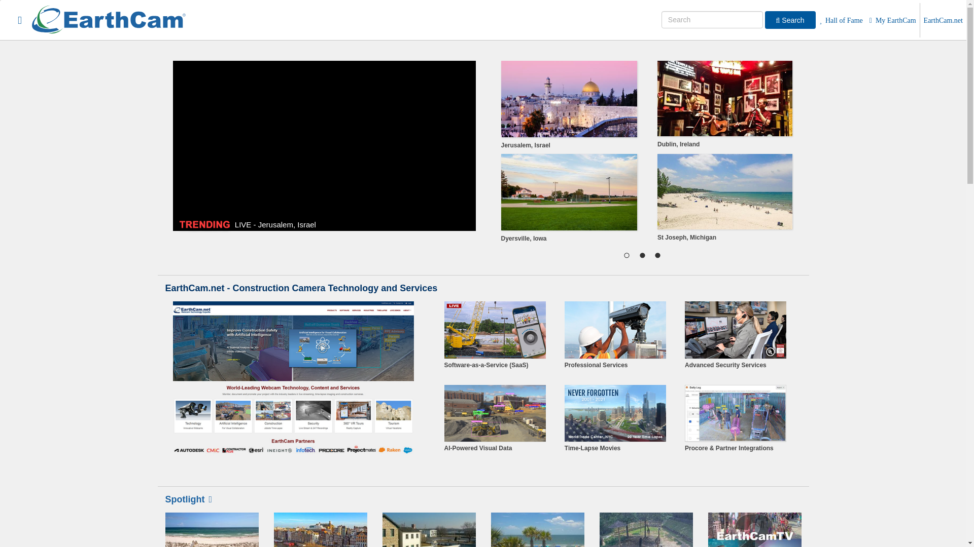 website screenshot of https://www.earthcam.com/