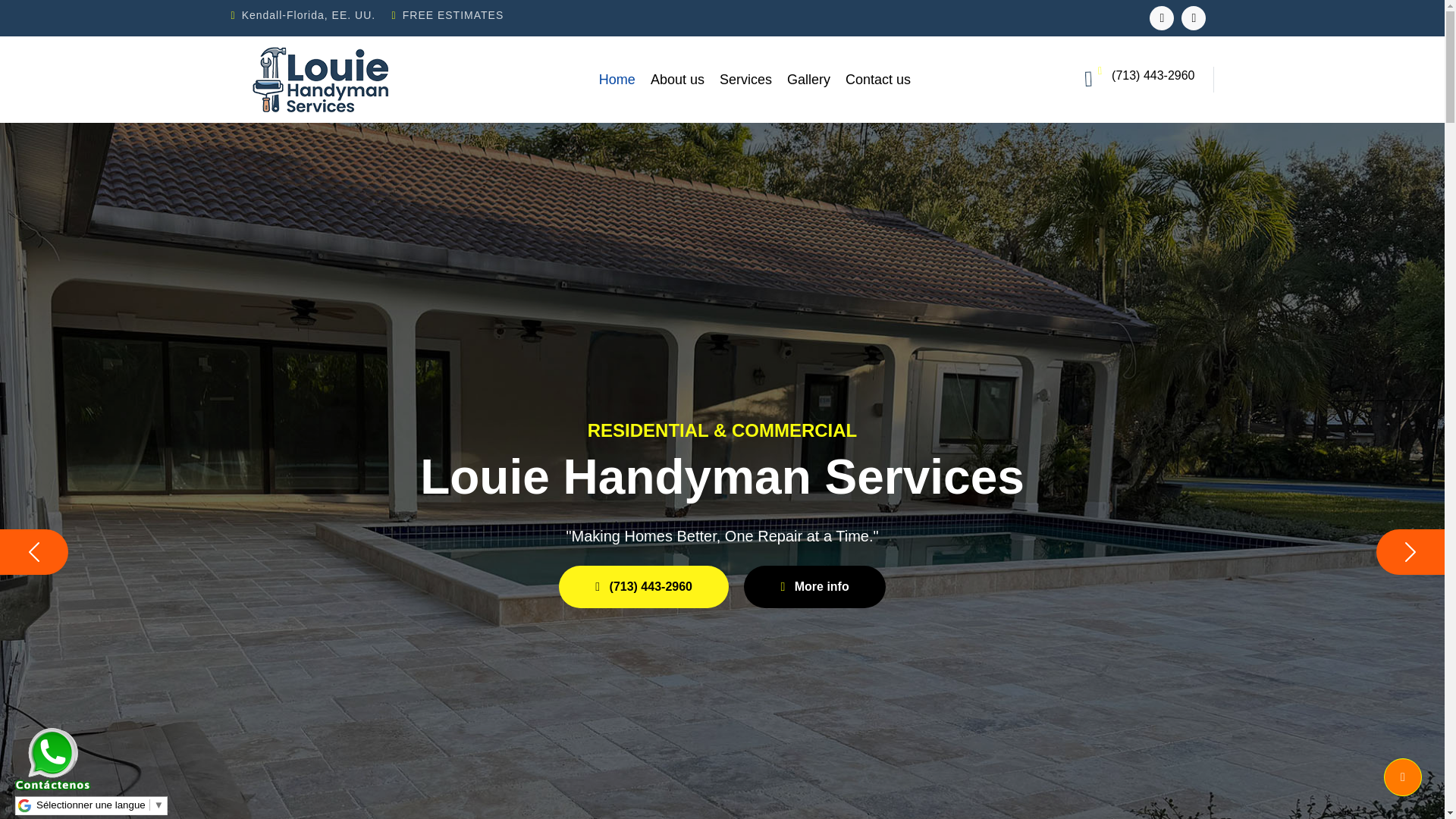 website screenshot of https://louiehandymanservices.com/