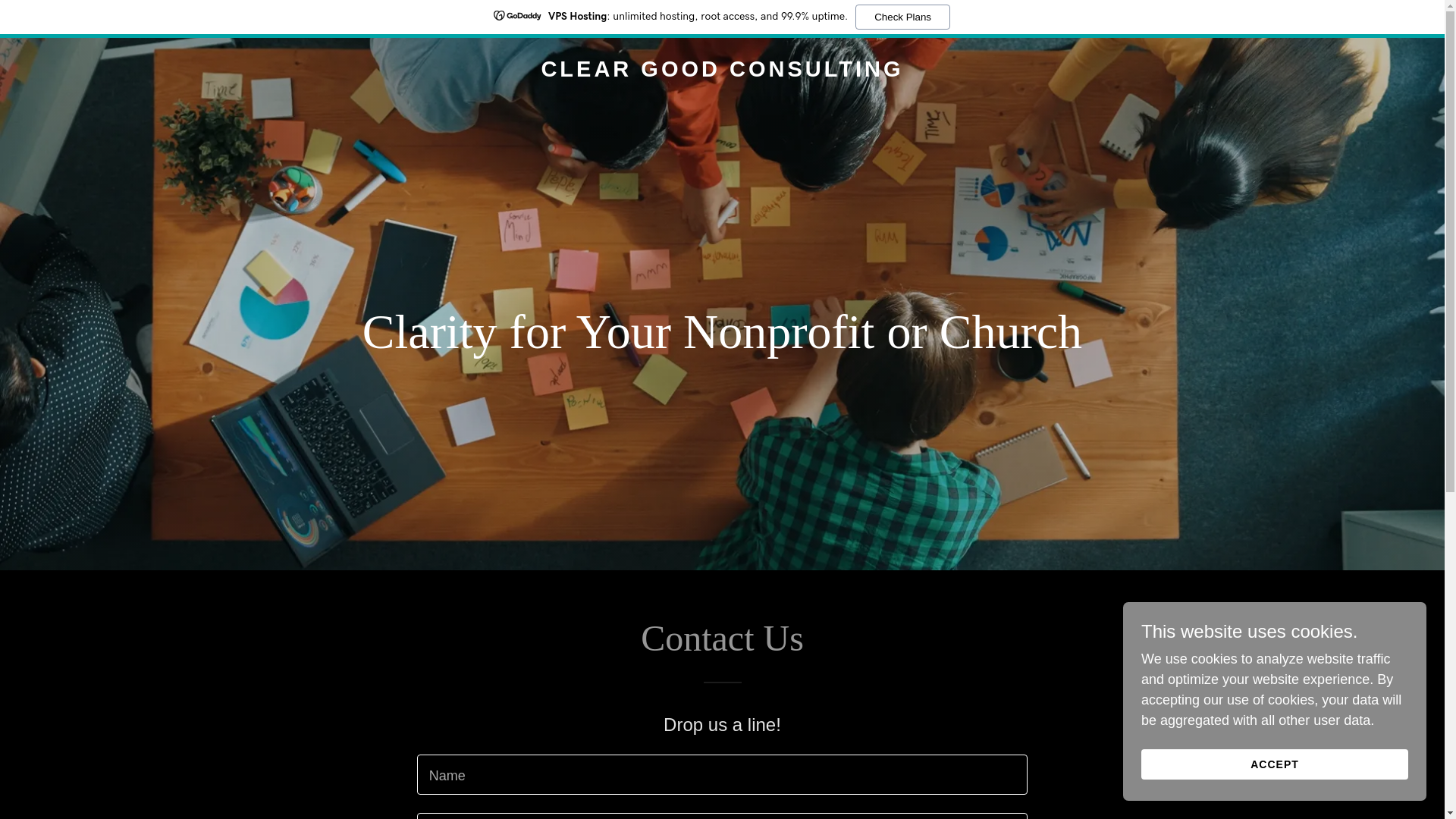 website screenshot of https://cleargoodconsulting.com/