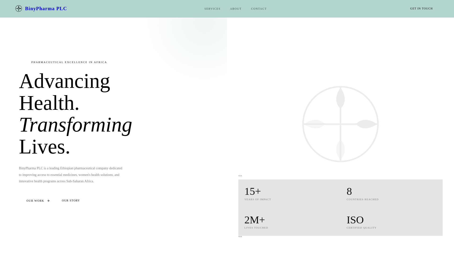 website screenshot of https://binypharma.pages.dev/