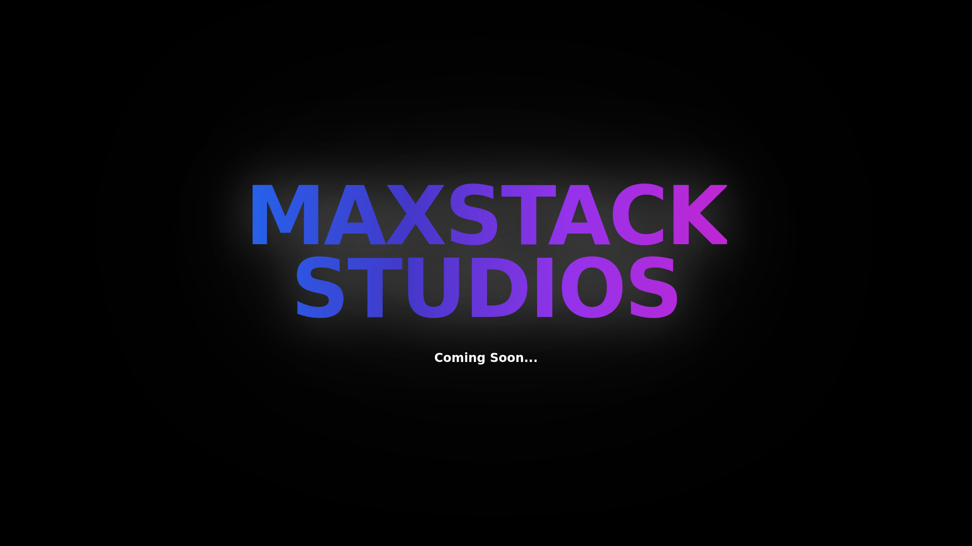 website screenshot of https://maxstack.studio/