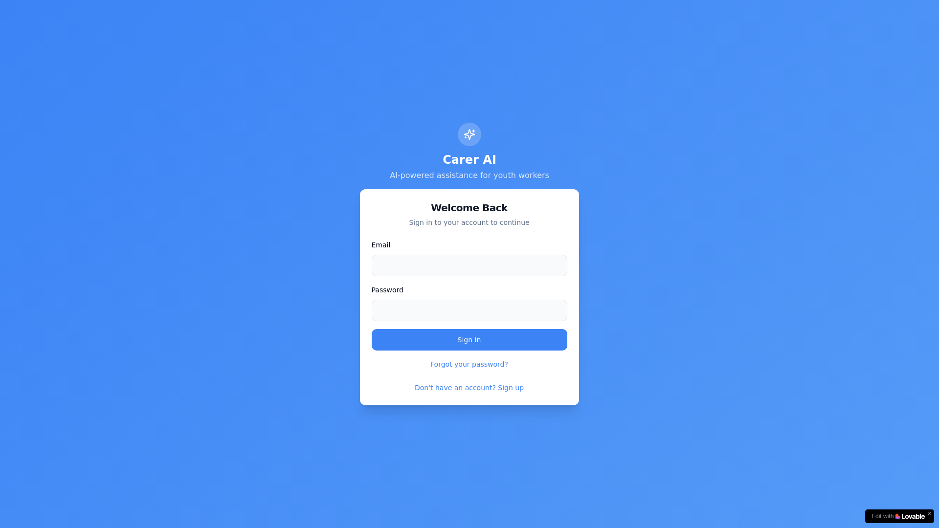 website screenshot of https://carer-ai.com.au/