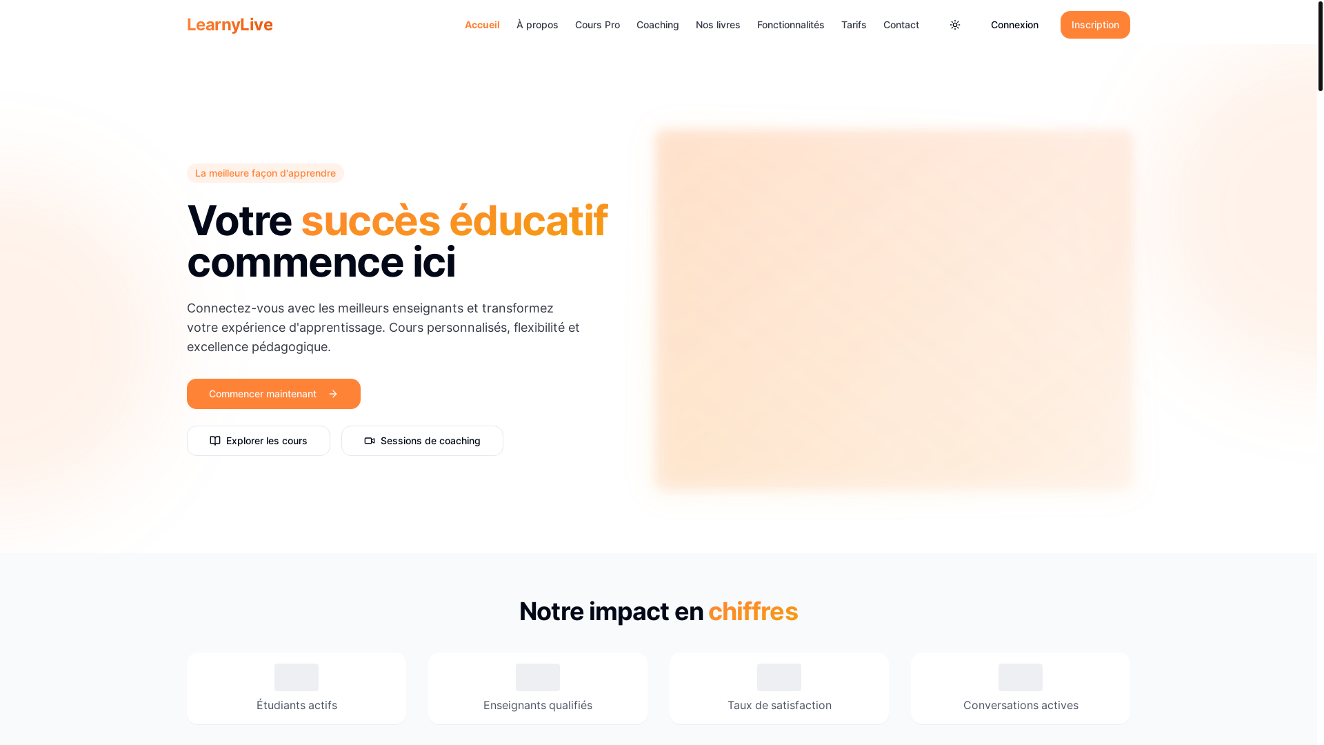 website screenshot of https://learnylive.site/