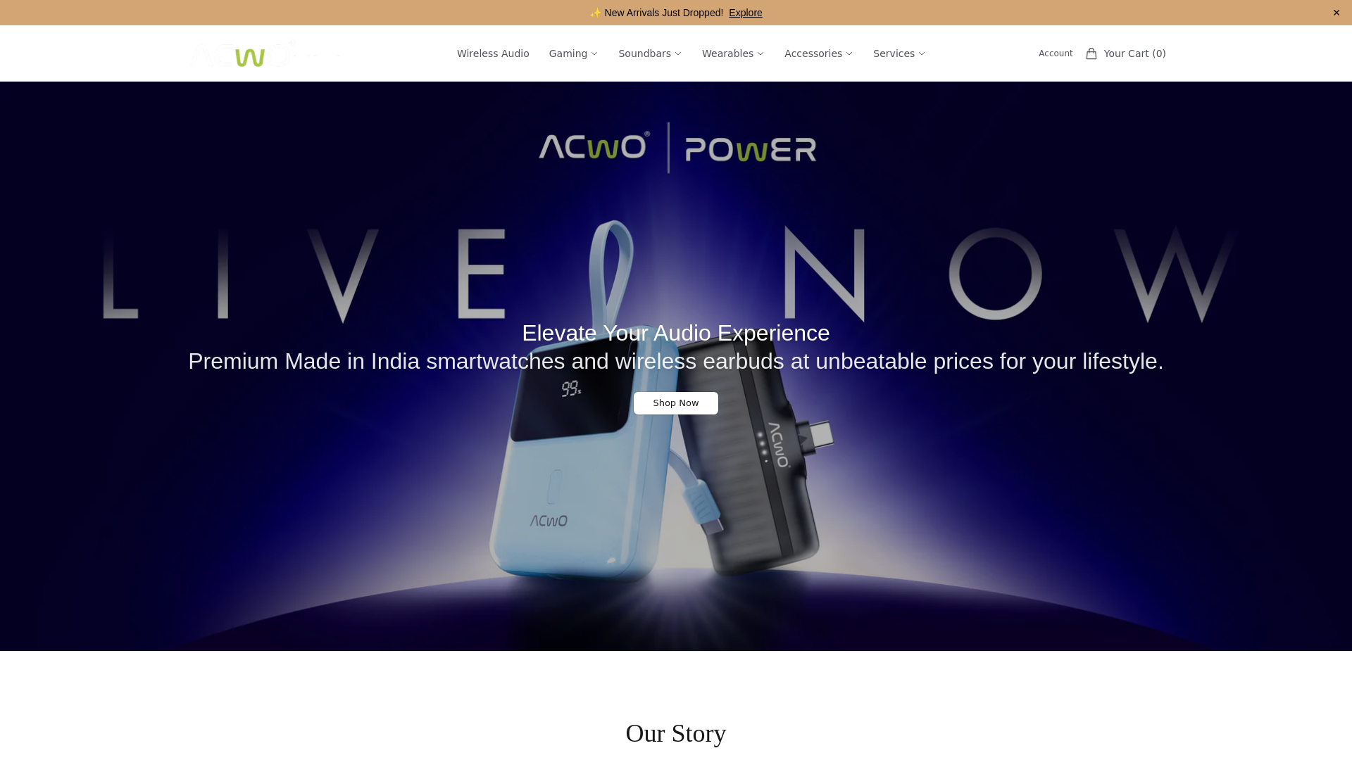 website screenshot of https://wostudio.shop/