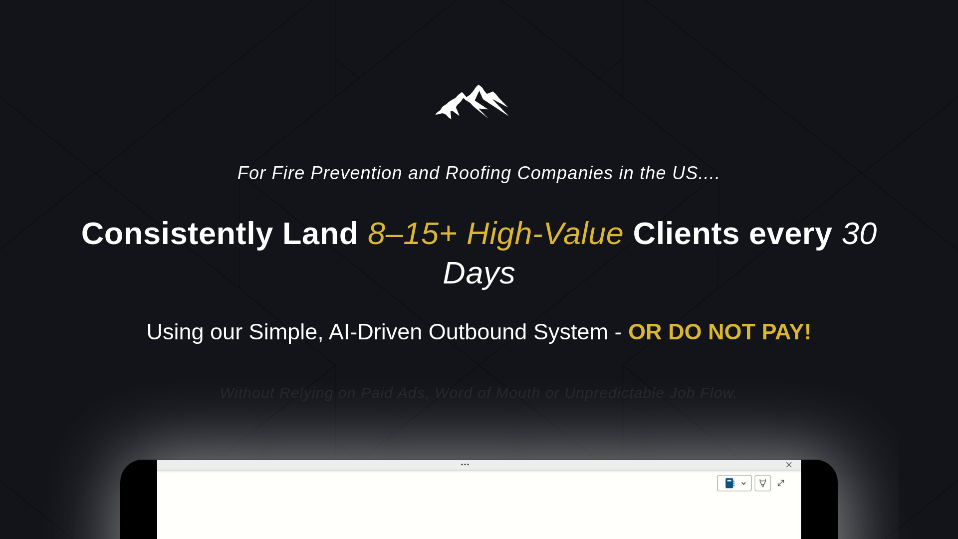 website screenshot of https://pureclearpathleadgeneration.com/
