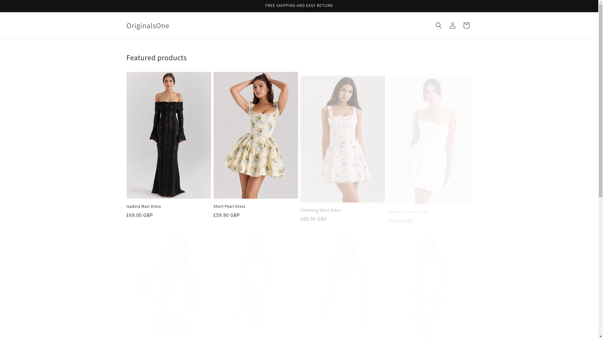 website screenshot of https://originalsone.shop/