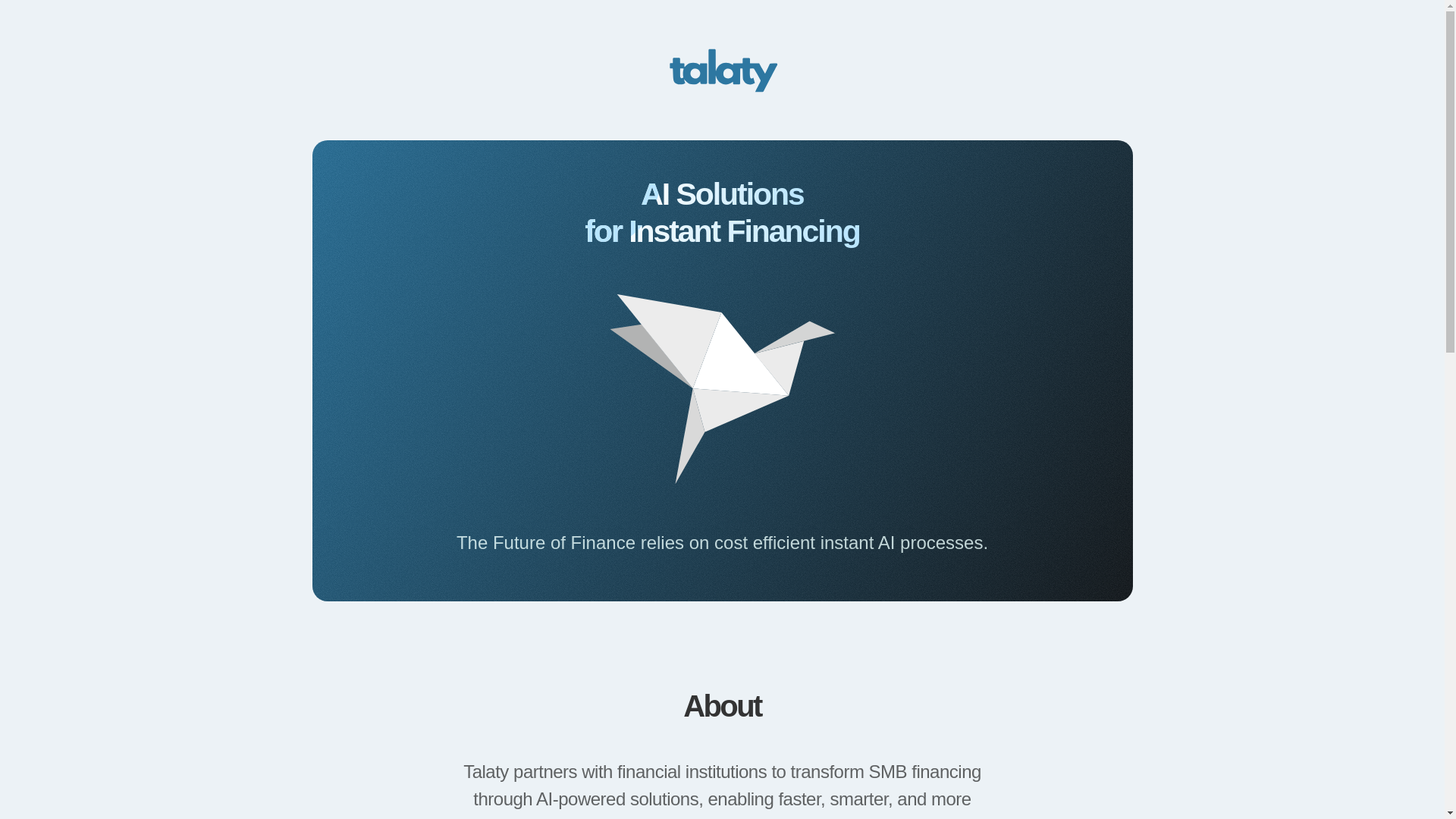 website screenshot of https://talaty.io/