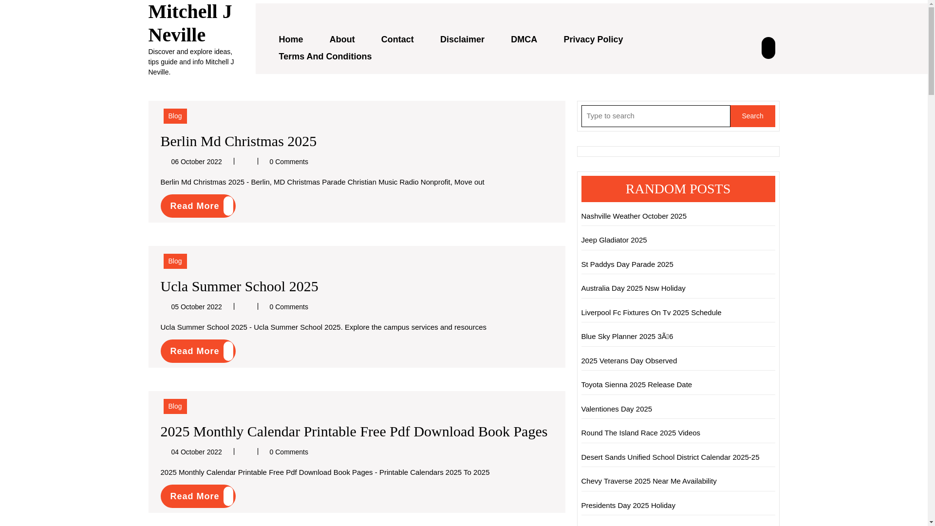 website screenshot of https://mitchelljneville.pages.dev/