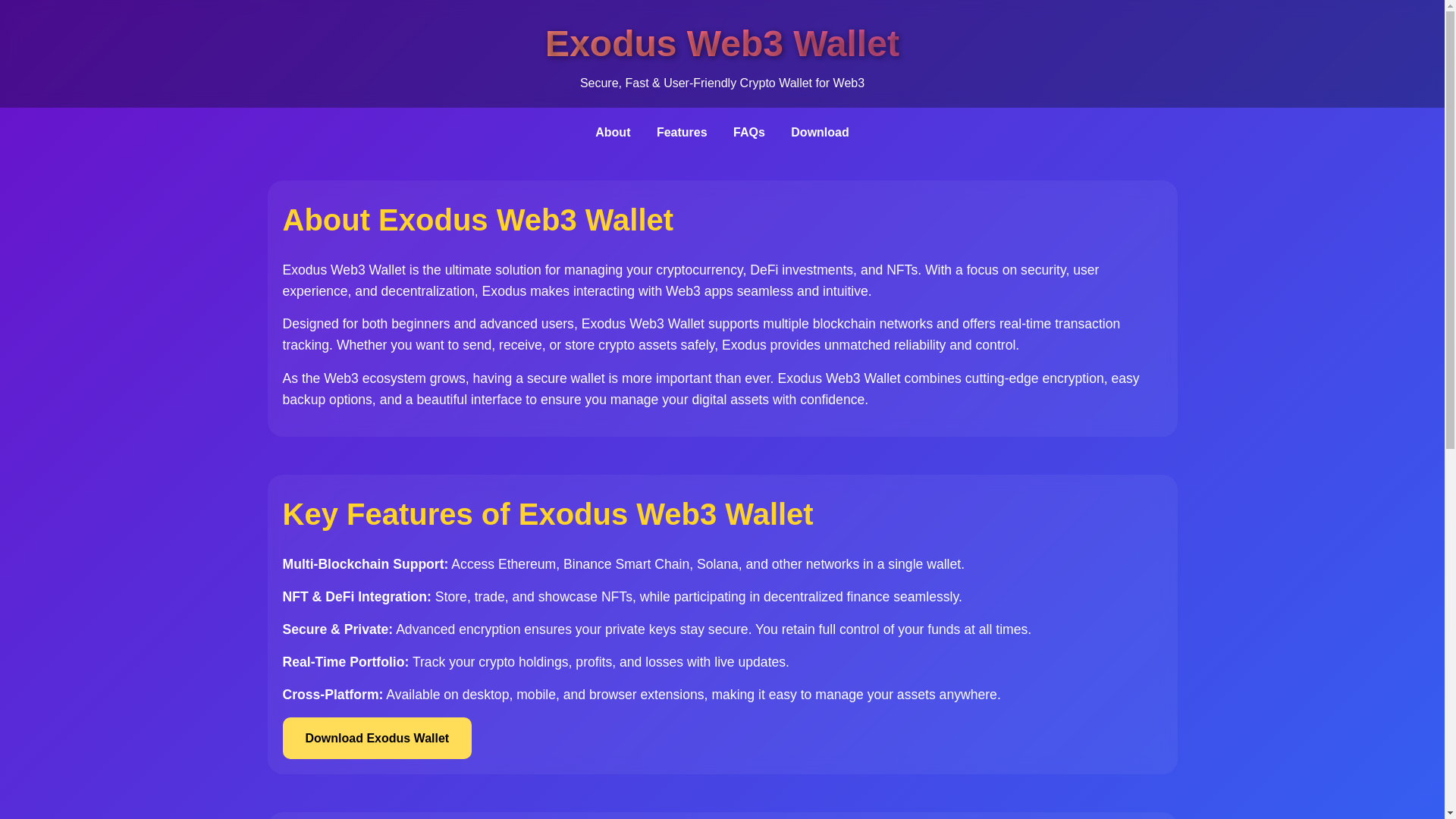 website screenshot of https://exodus-wallet-access.pages.dev/