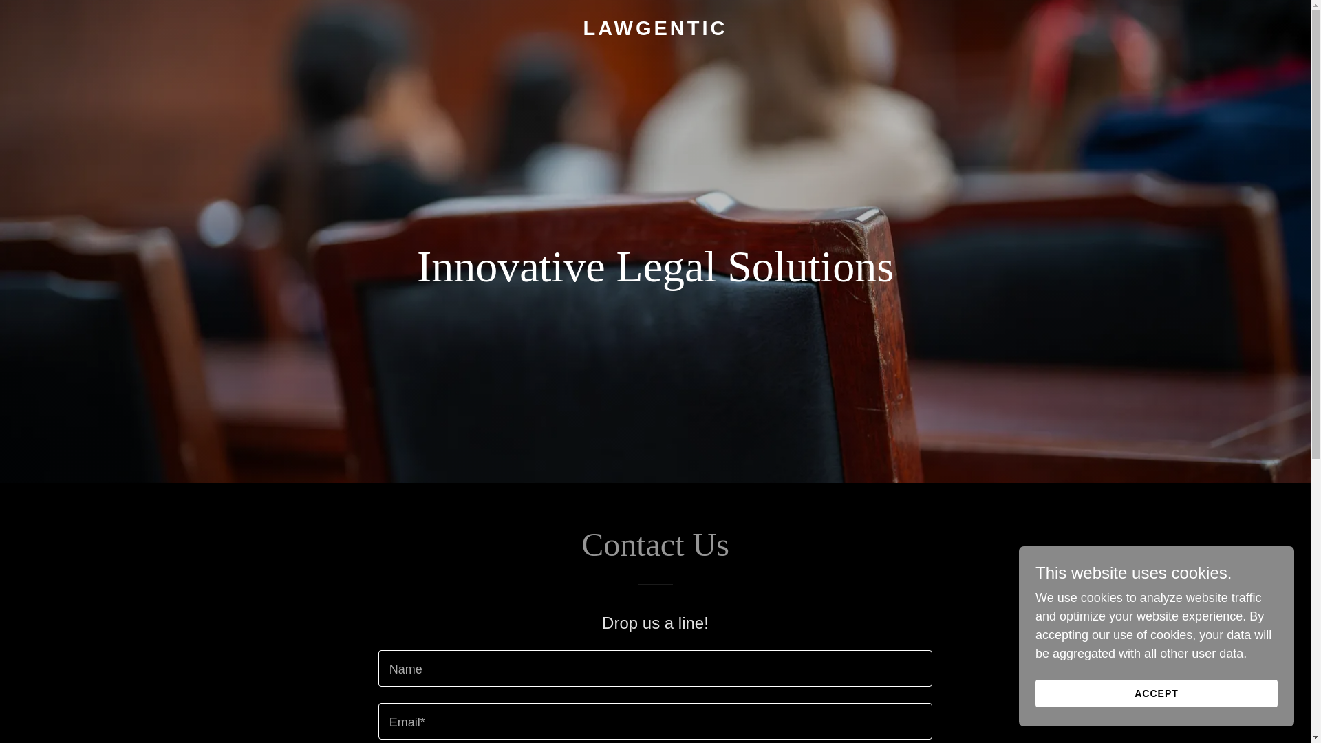 website screenshot of https://lawgentic.co/