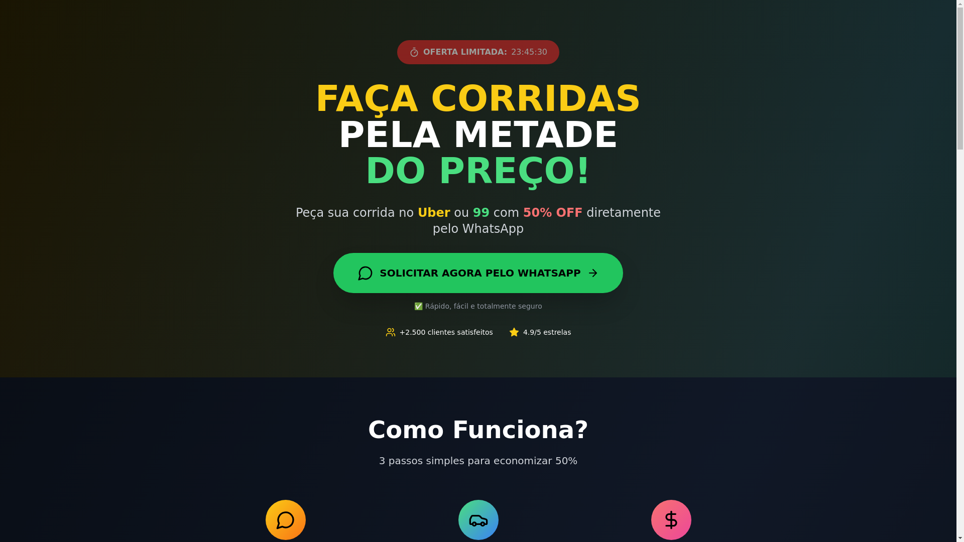 website screenshot of https://aproveitehojeapenas.space/