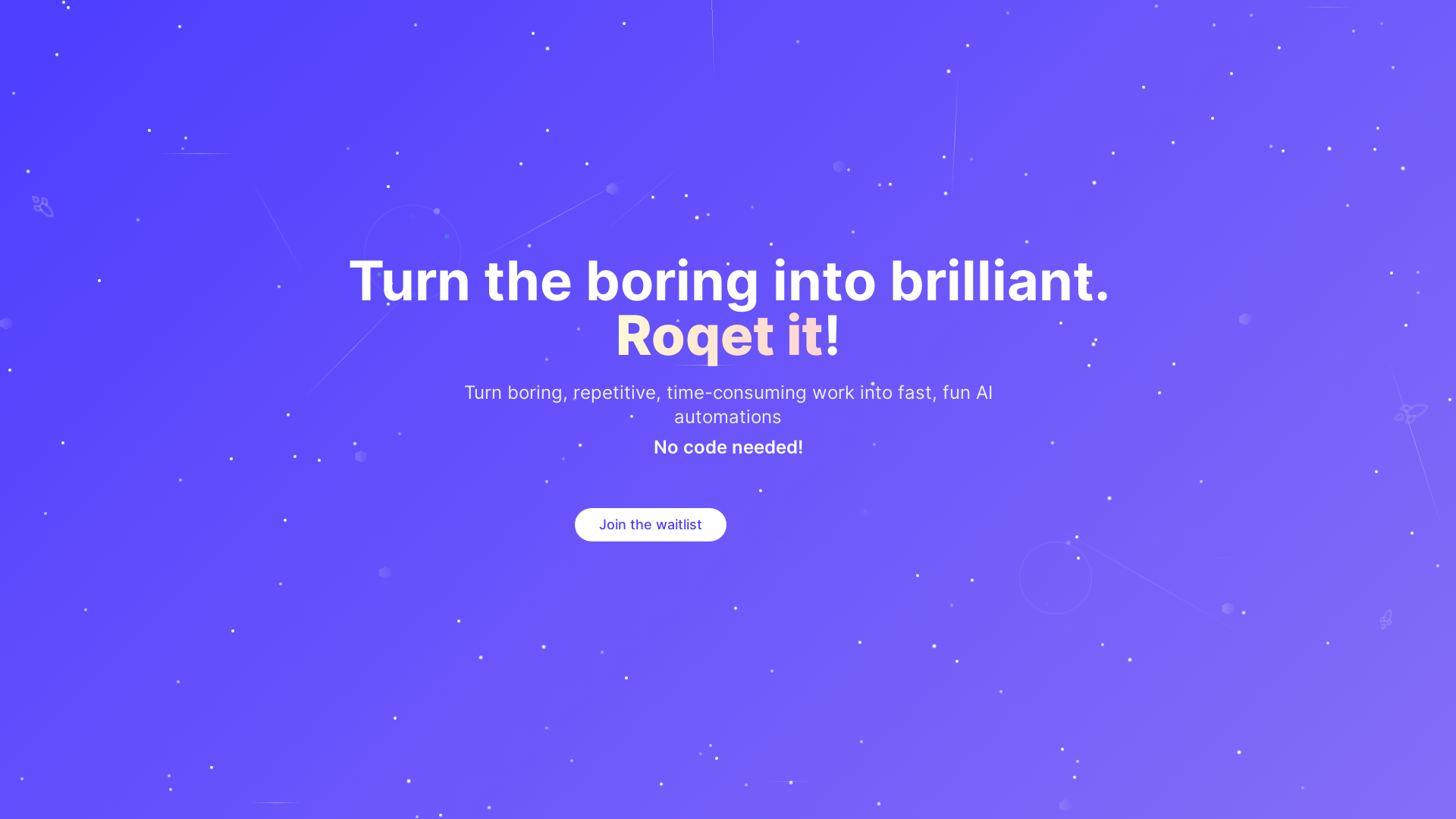 website screenshot of https://roqet-landing-page.pages.dev/