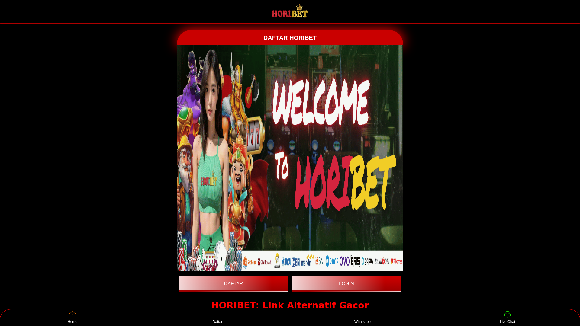 website screenshot of https://horitravelmurah.pages.dev/