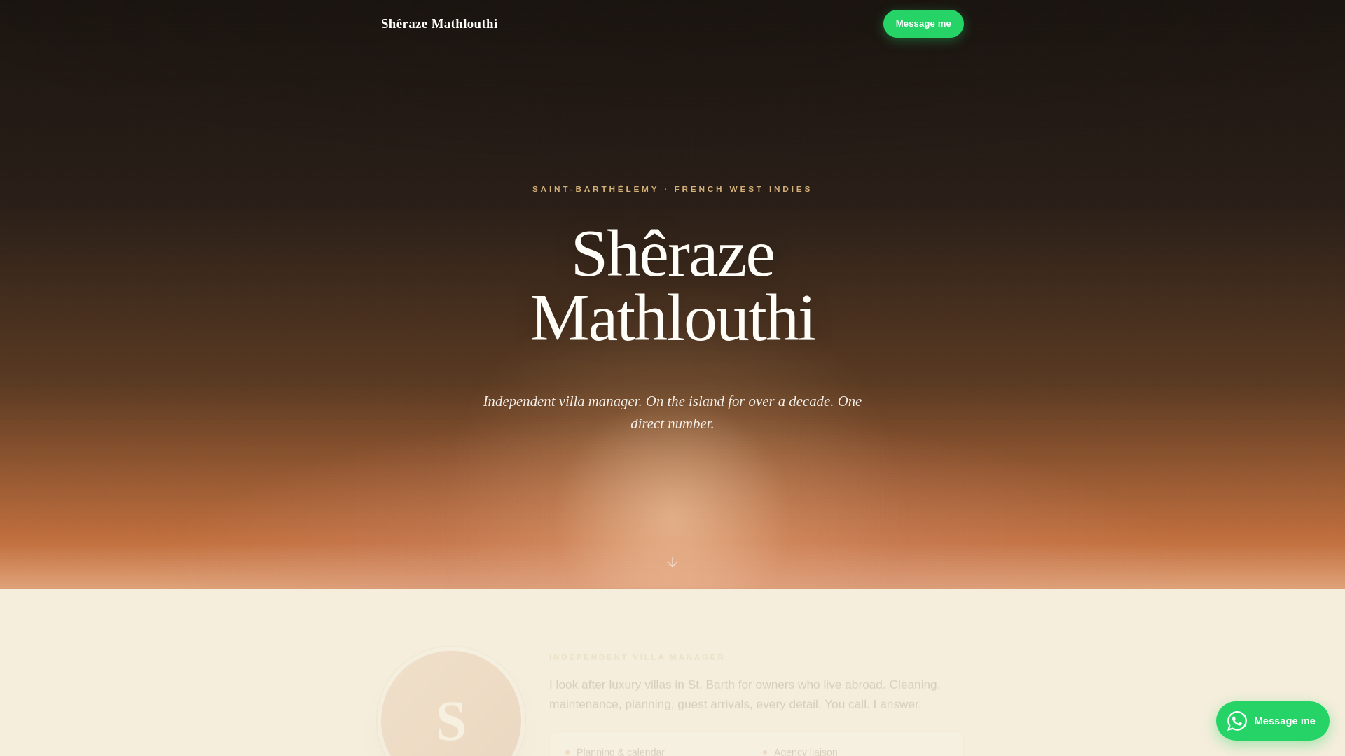 website screenshot of https://stbarthvillamanagement.com/