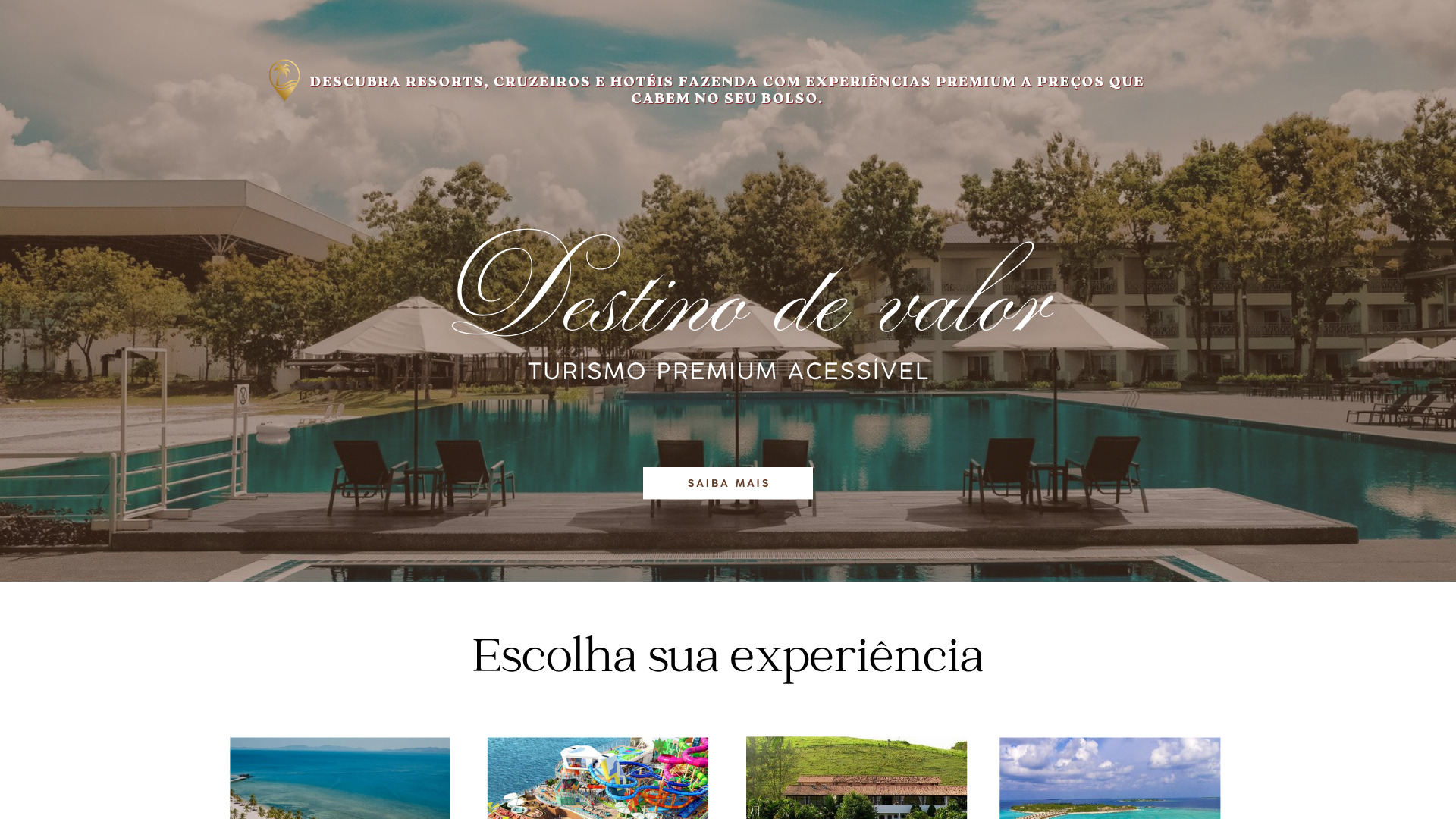 website screenshot of https://destinodevalor.com.br/