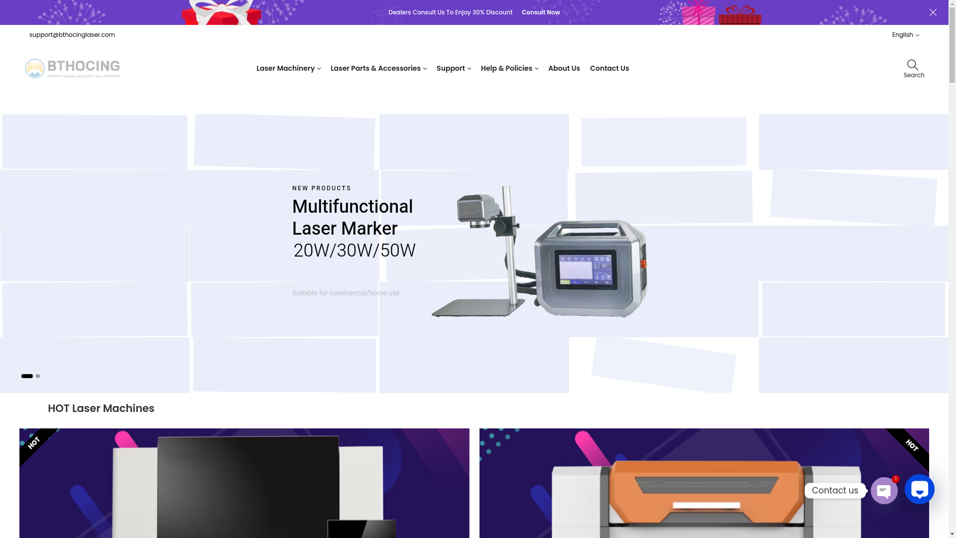 website screenshot of https://bthocingtech.com/