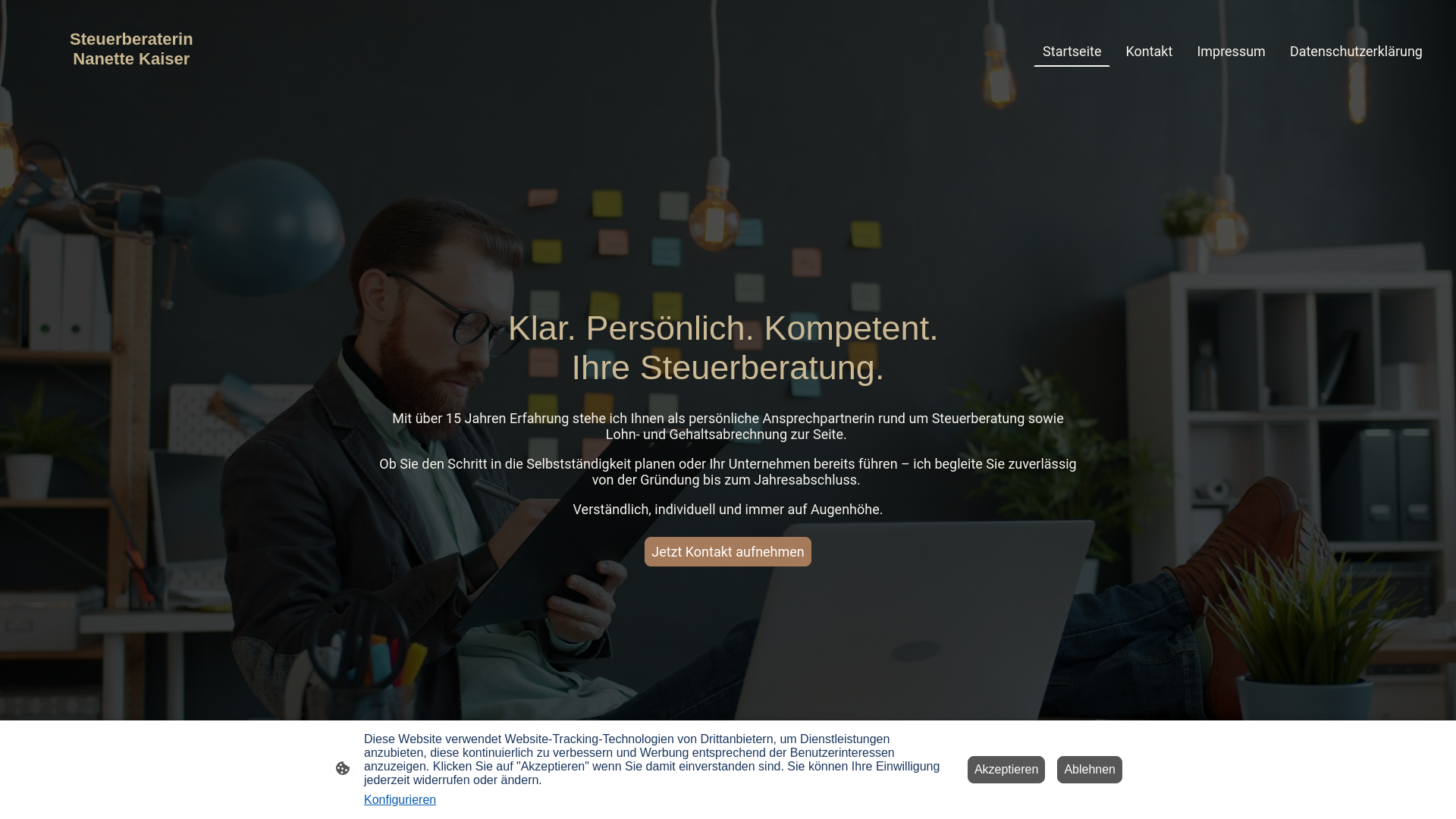 website screenshot of https://kaiser-stbin.de