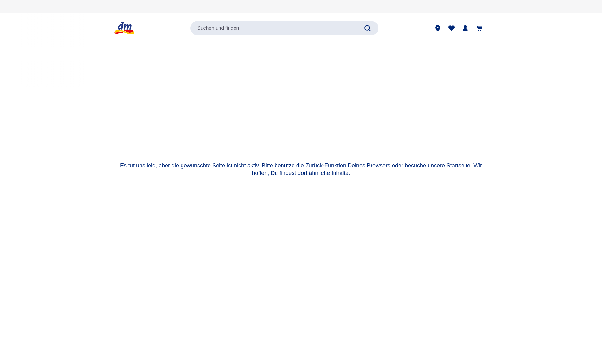 website screenshot of https://www.dm.de/