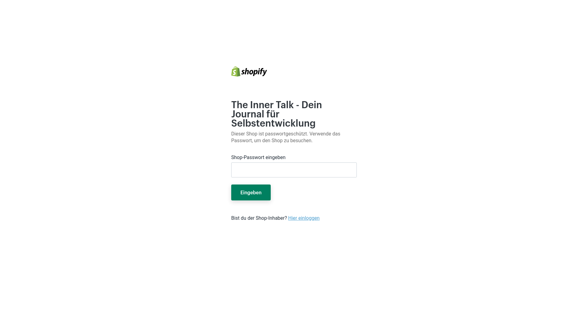 website screenshot of https://theinnertalk.de/