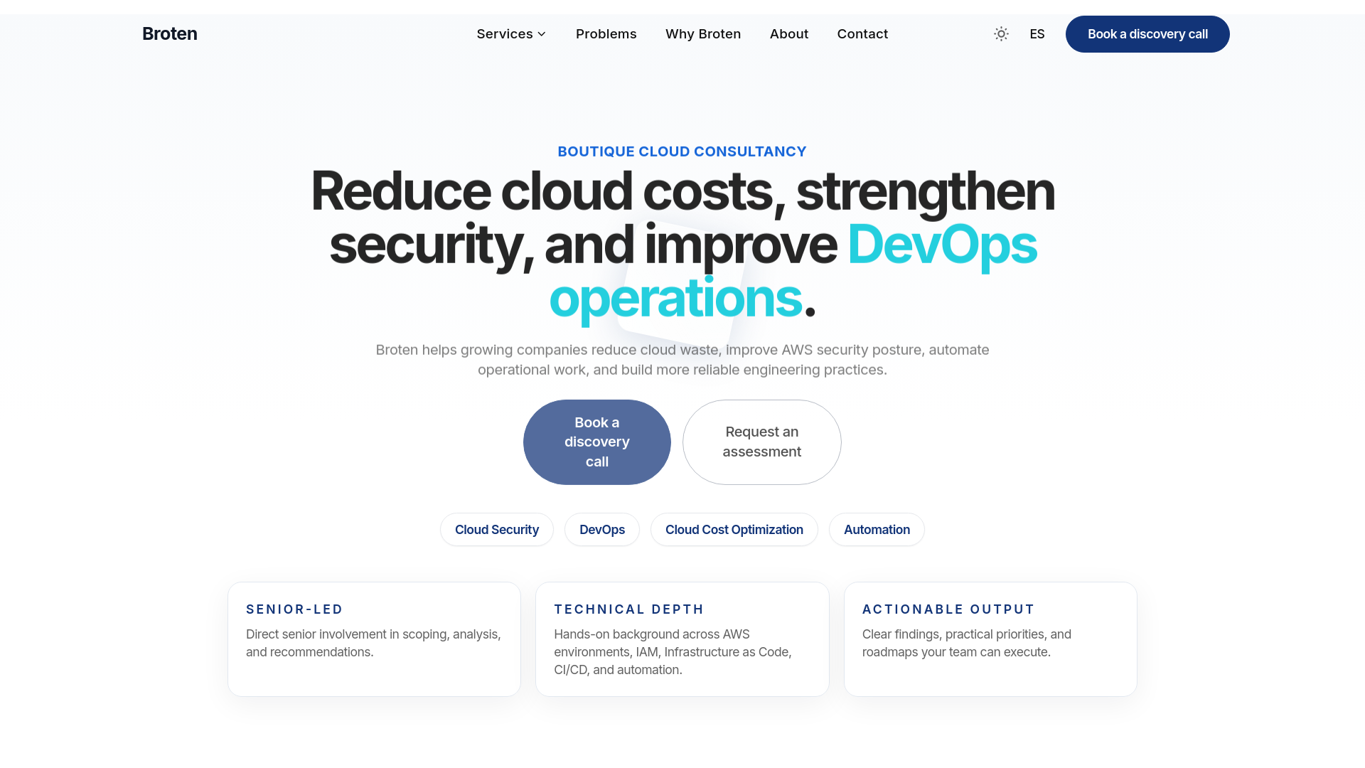 website screenshot of https://broten.com.ar