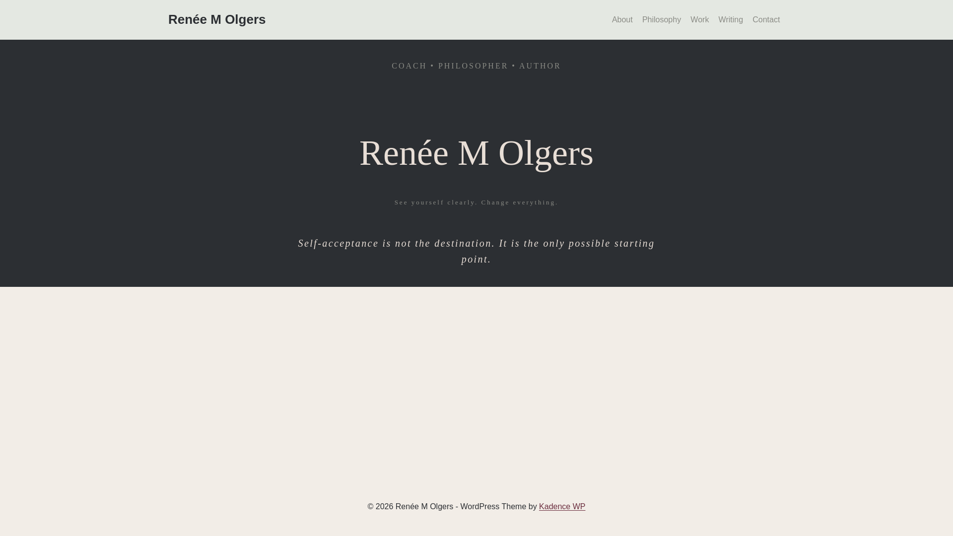 website screenshot of https://reneeolgers.com/