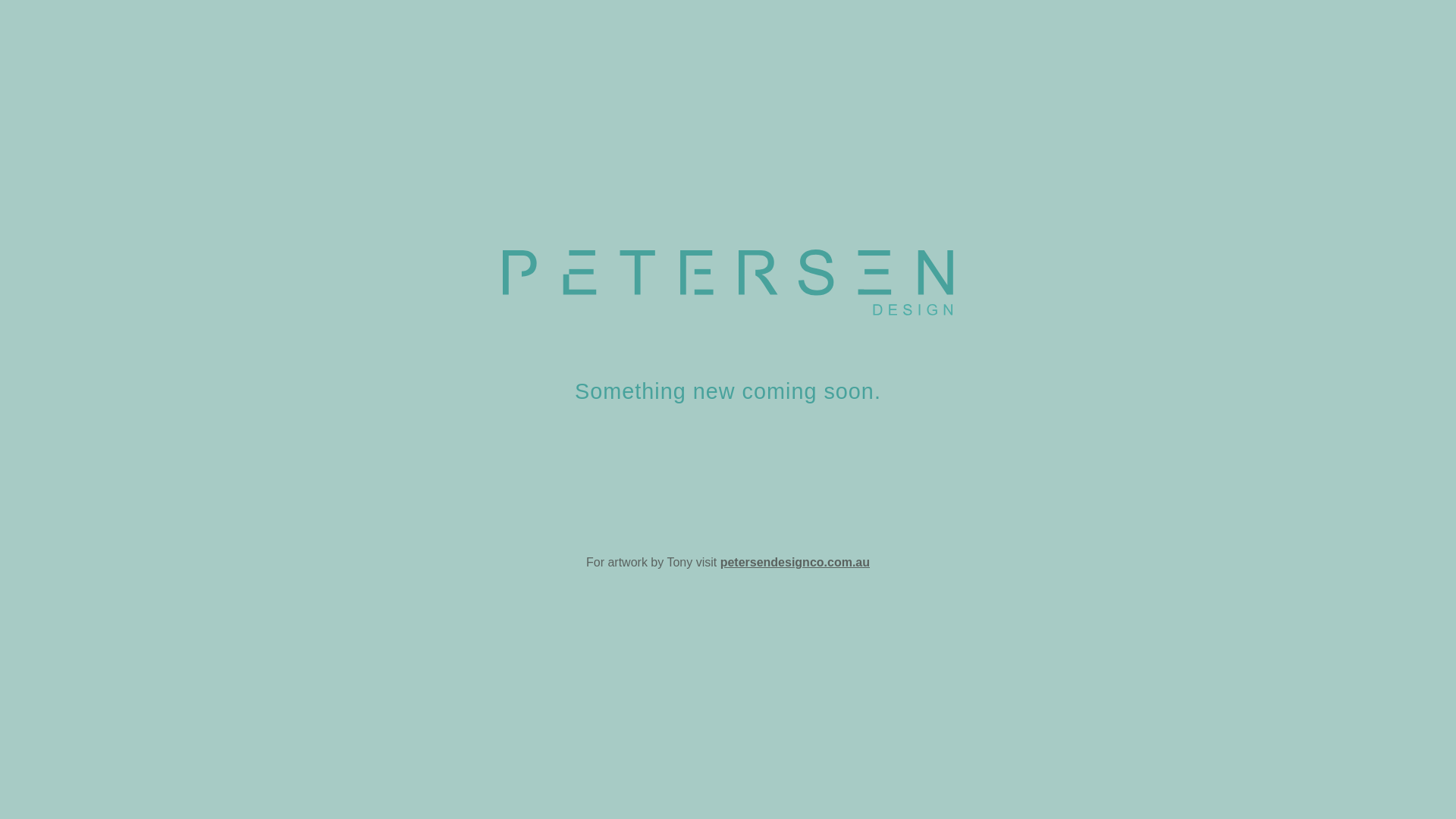 website screenshot of https://petersendesign.com.au