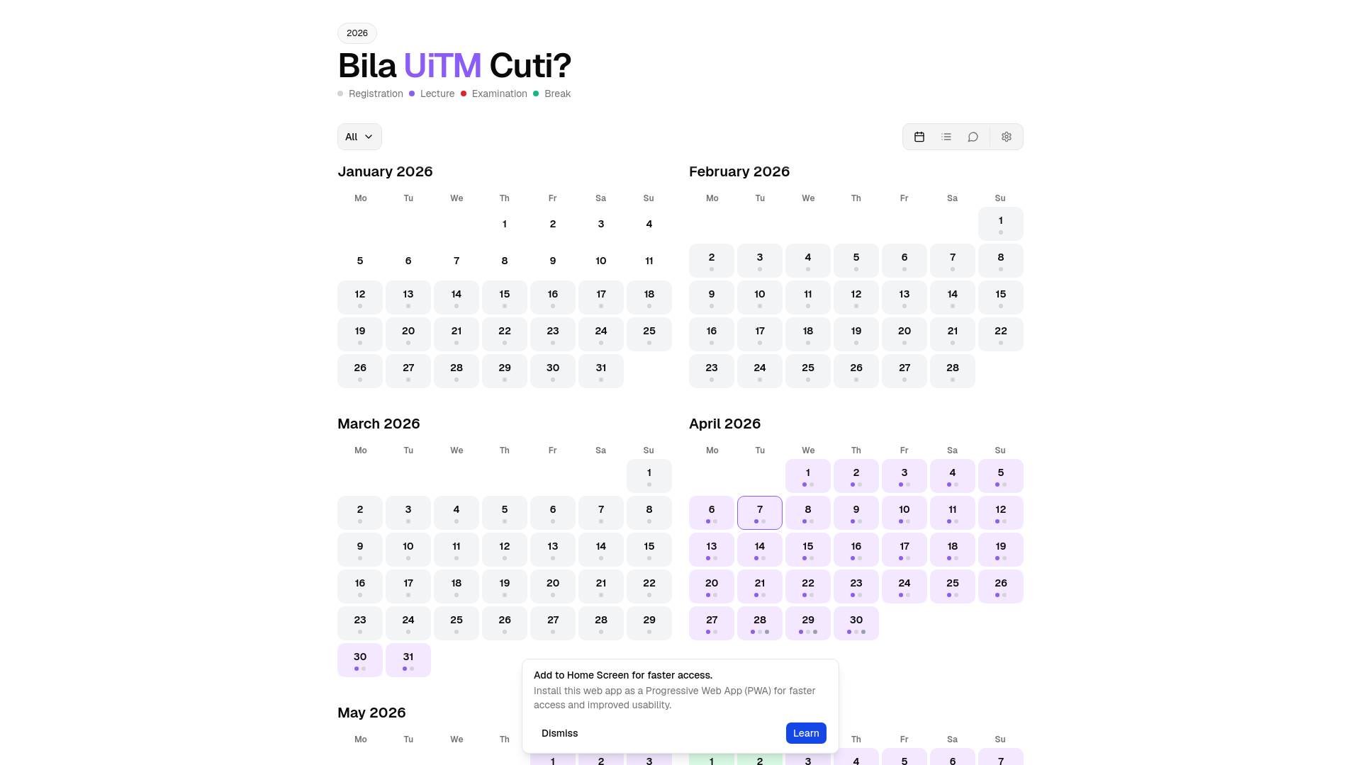 website screenshot of https://bilauitmcuti.pages.dev/