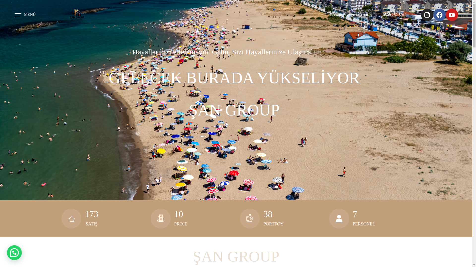 website screenshot of https://sangroup.org