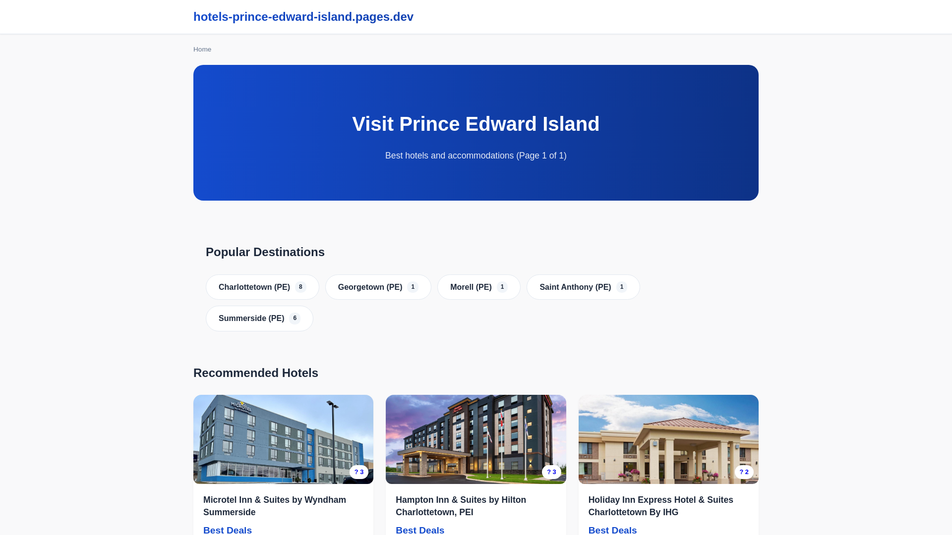 website screenshot of https://hotels-prince-edward-island.pages.dev/