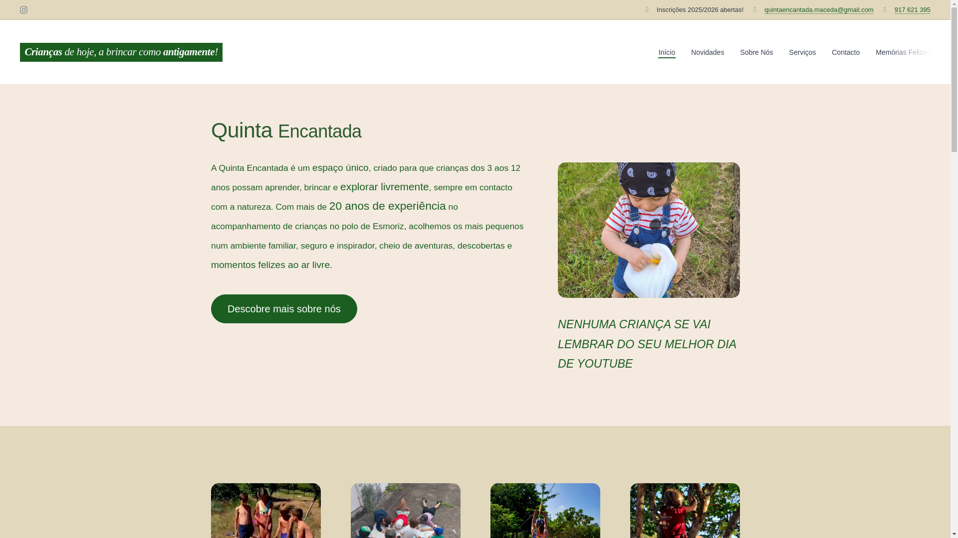 website screenshot of https://maceda-quintaencantada.com/