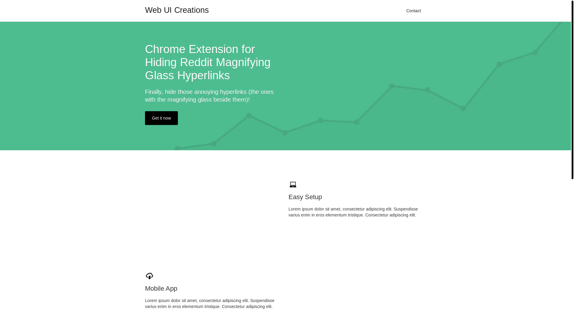 website screenshot of https://webuicreations.com/
