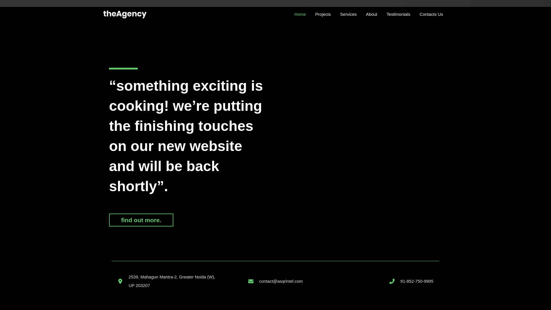website screenshot of https://asqrintel.com