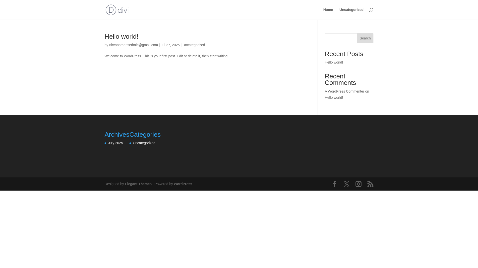 website screenshot of https://nirvanamensethnic.com/