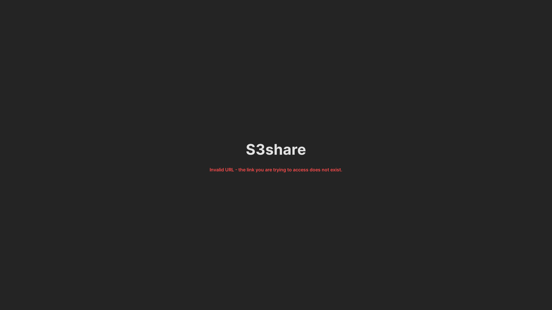 website screenshot of https://s3share.pages.dev/