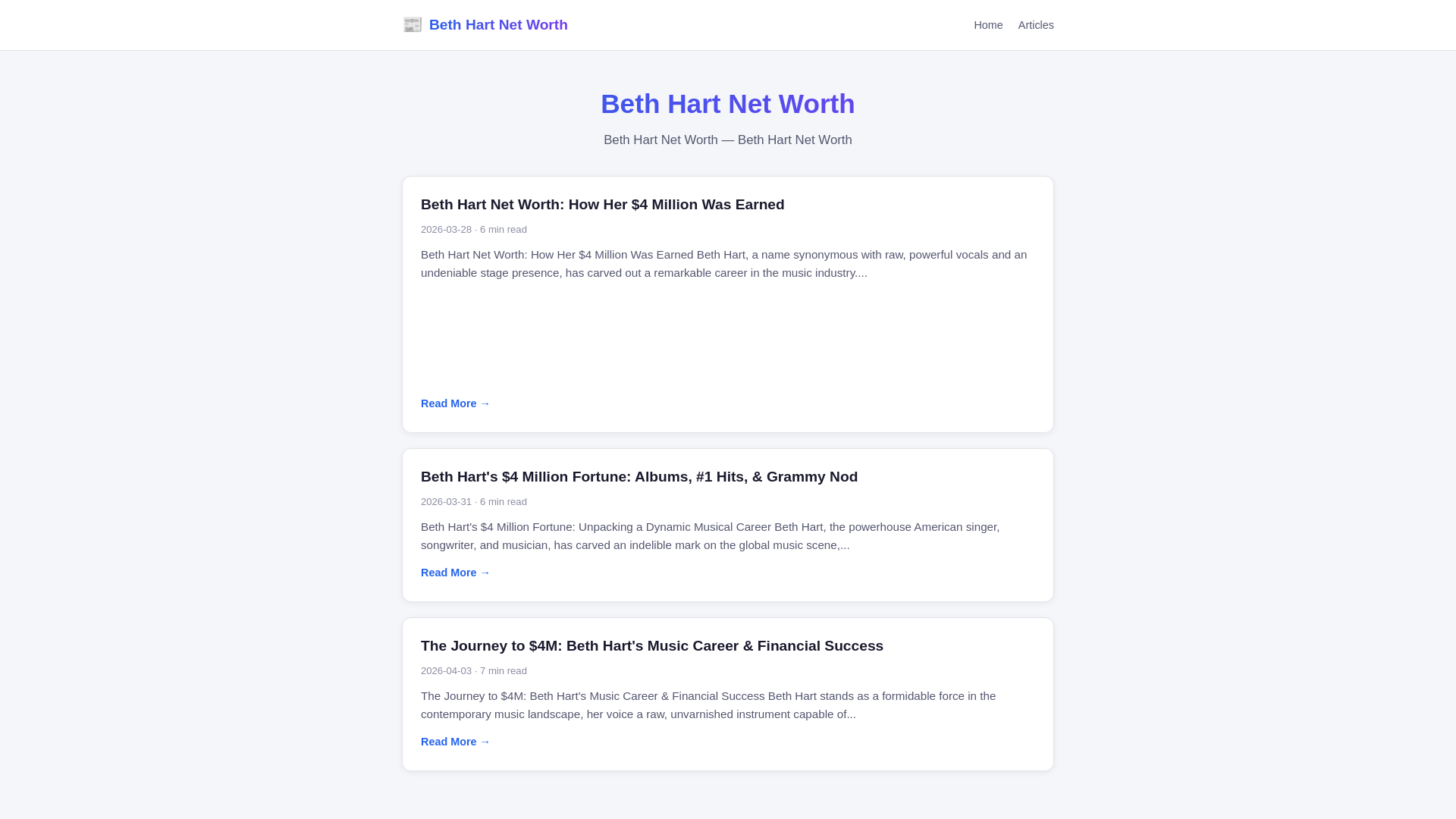 website screenshot of https://beth-hart-net-worth.pages.dev/