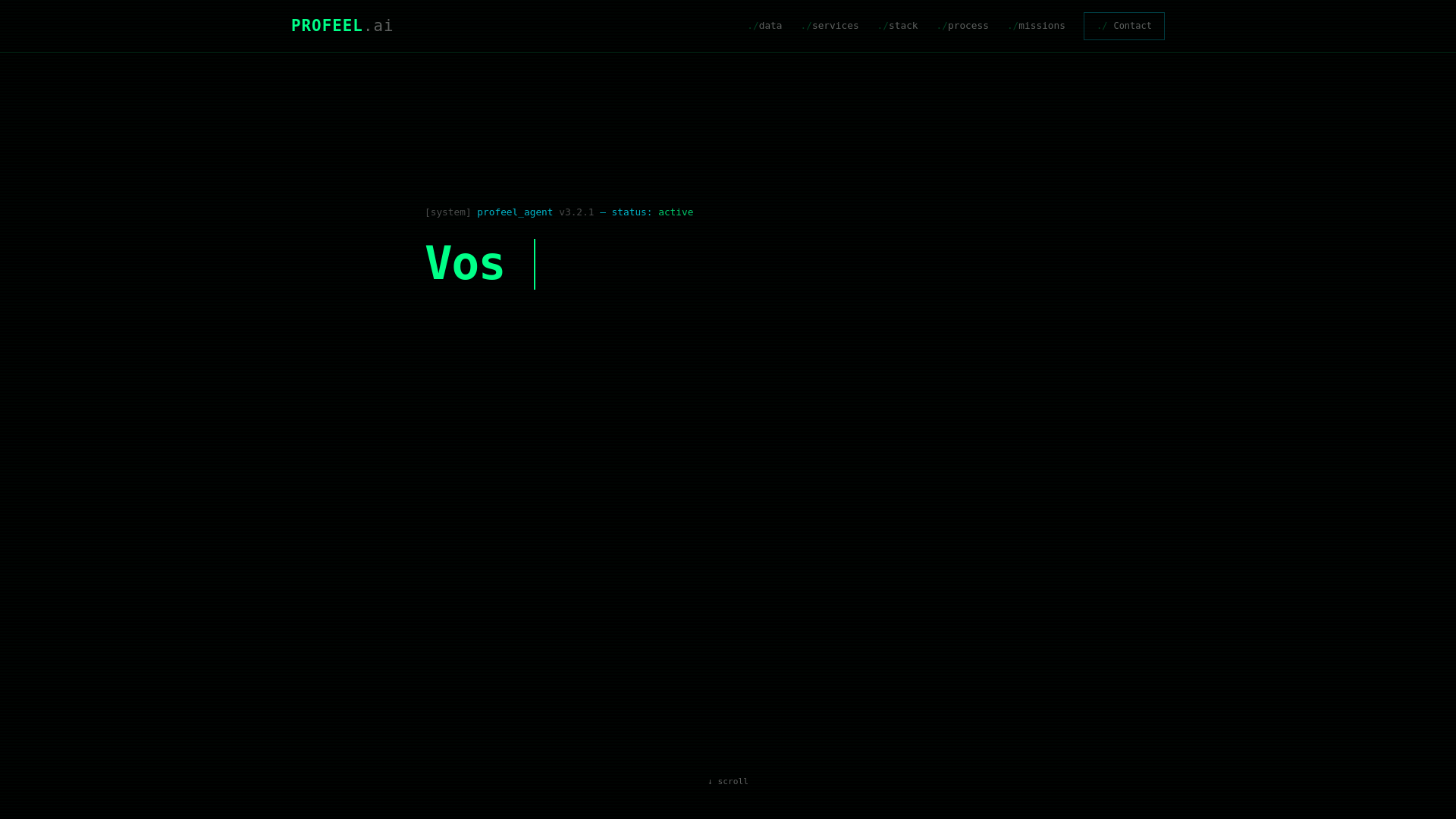 website screenshot of https://profeel-v3-matrice.pages.dev/