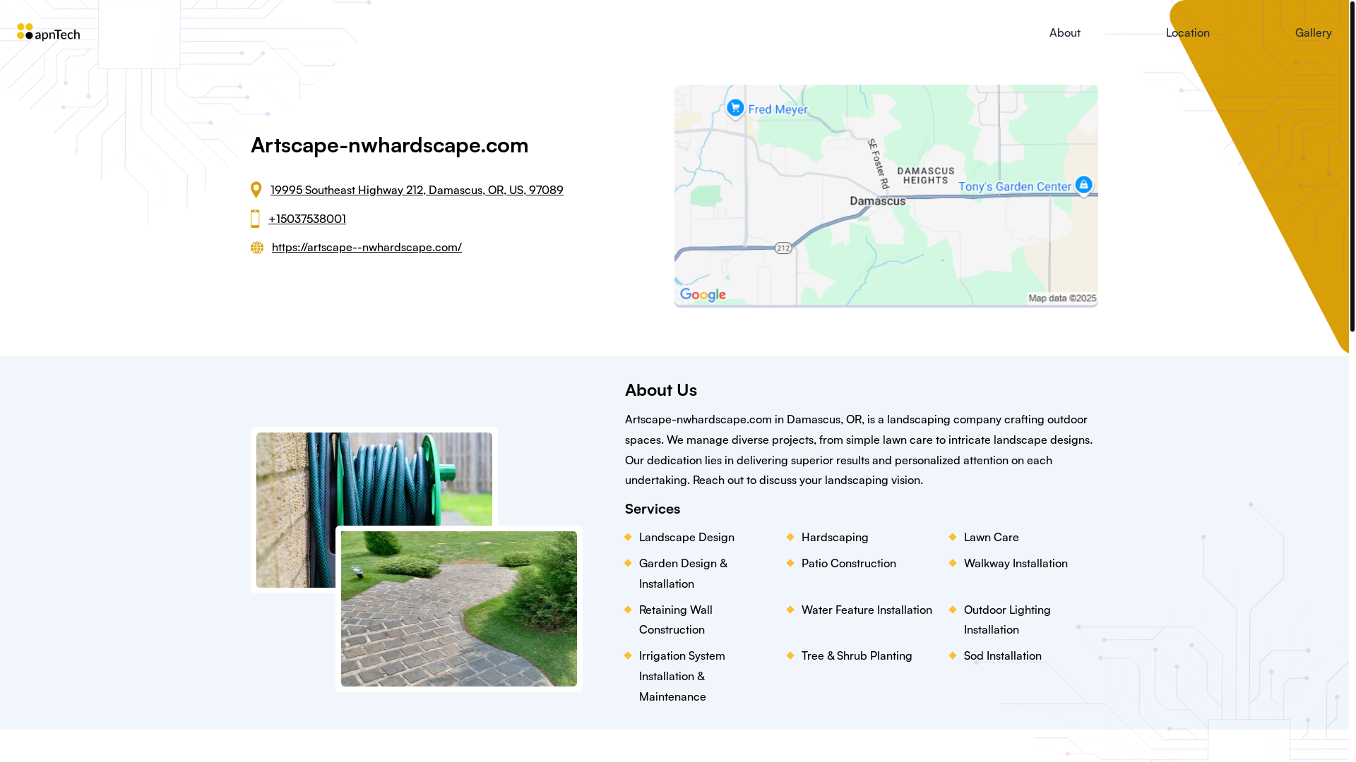 website screenshot of https://artscape-nwhardscapecom.online/