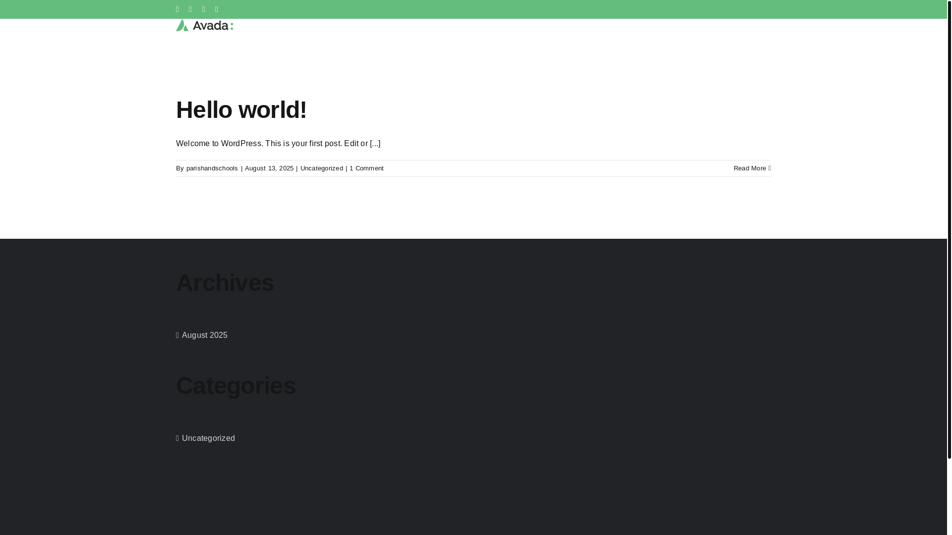 website screenshot of https://parishandschool.com/