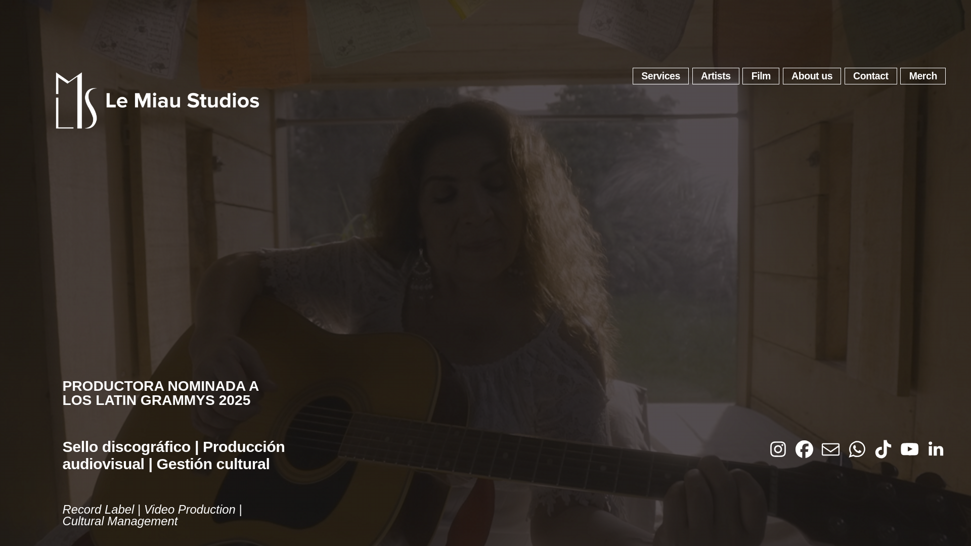 website screenshot of https://lemiaustudios.tv/