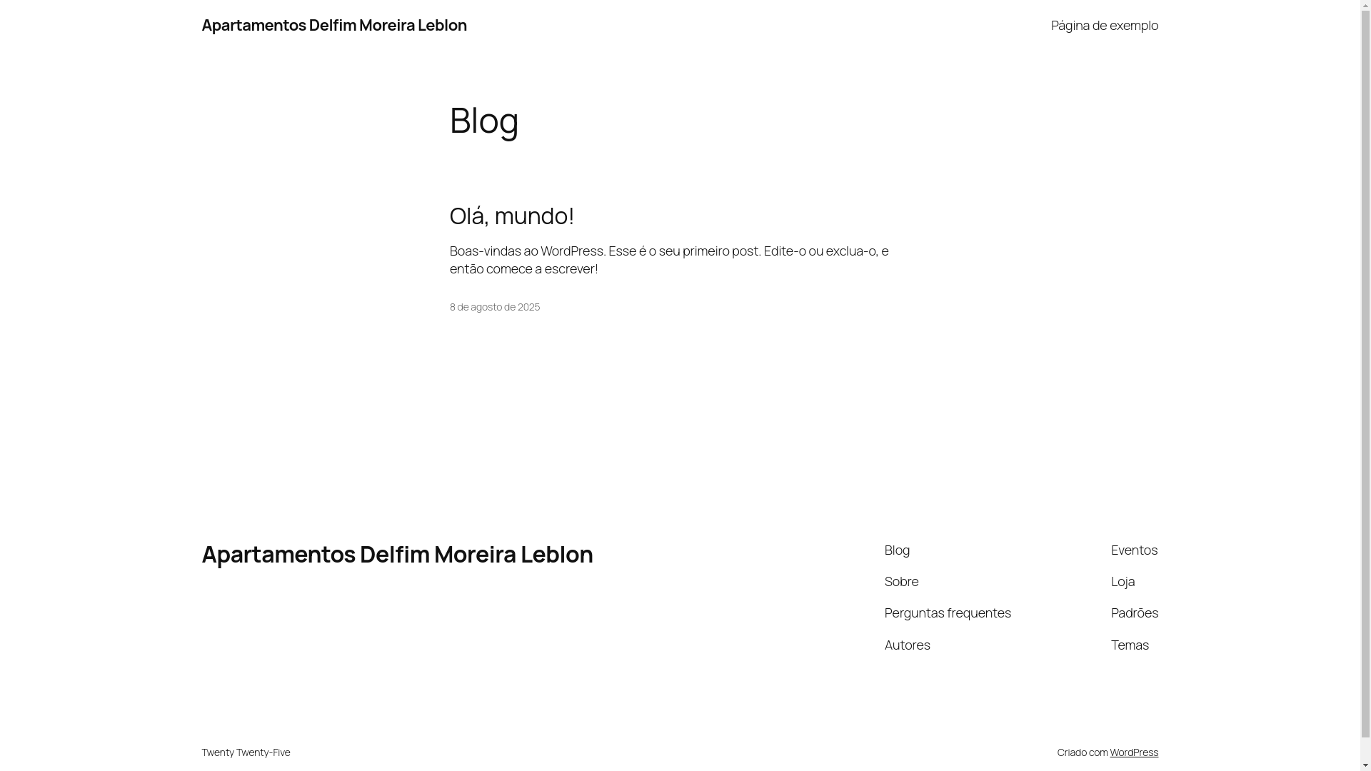 website screenshot of https://apartamentosdelfimmoreira.com/