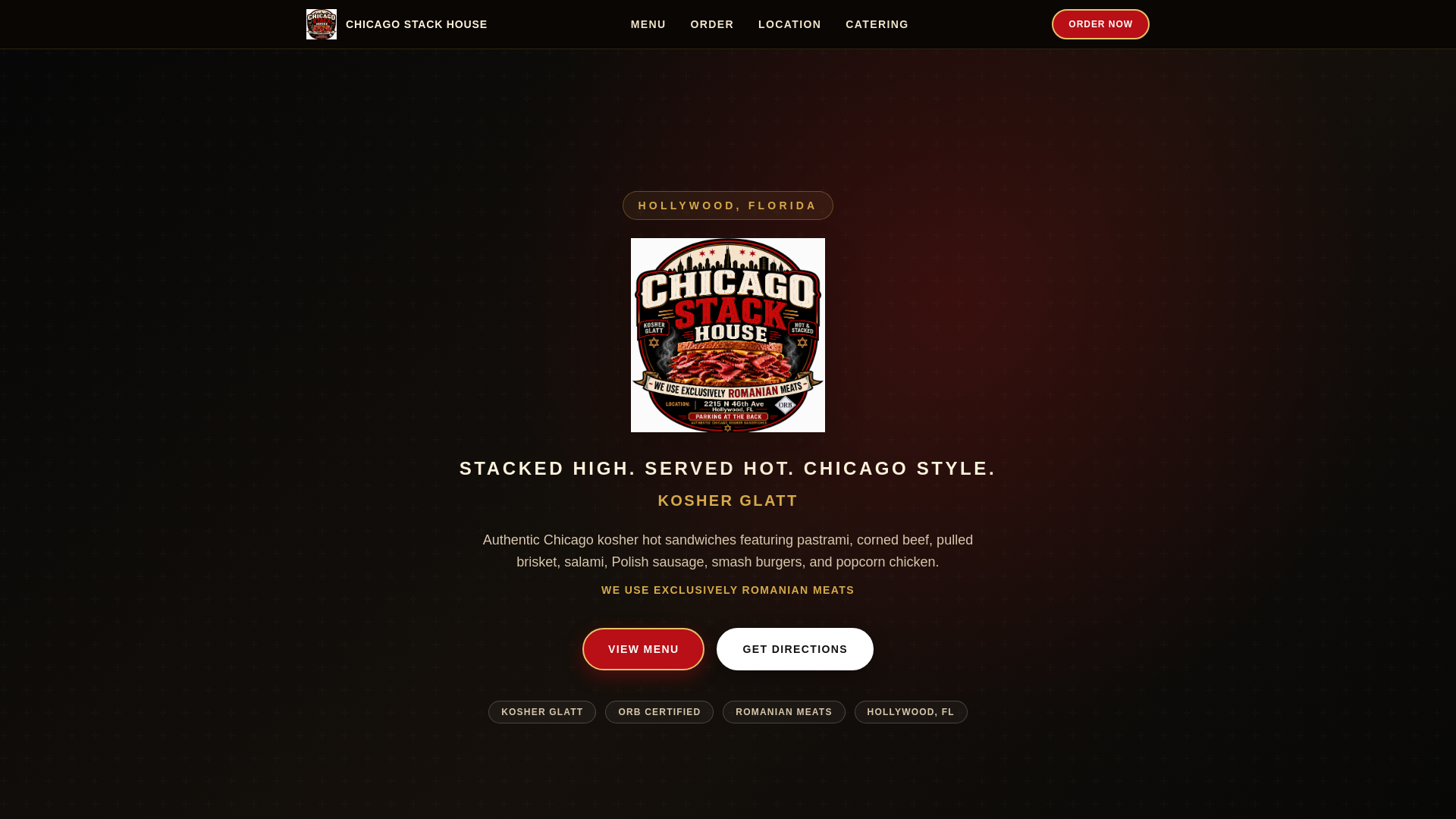 website screenshot of https://chicagostackhouse.com/