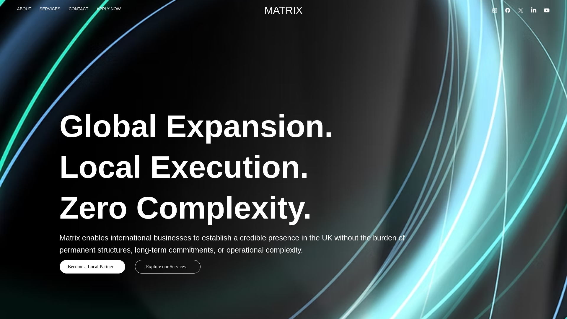 website screenshot of https://mtx-partners.com/