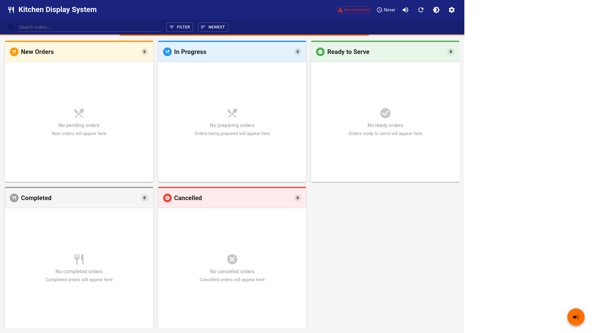 website screenshot of https://waiter-kitchen-ui.pages.dev/