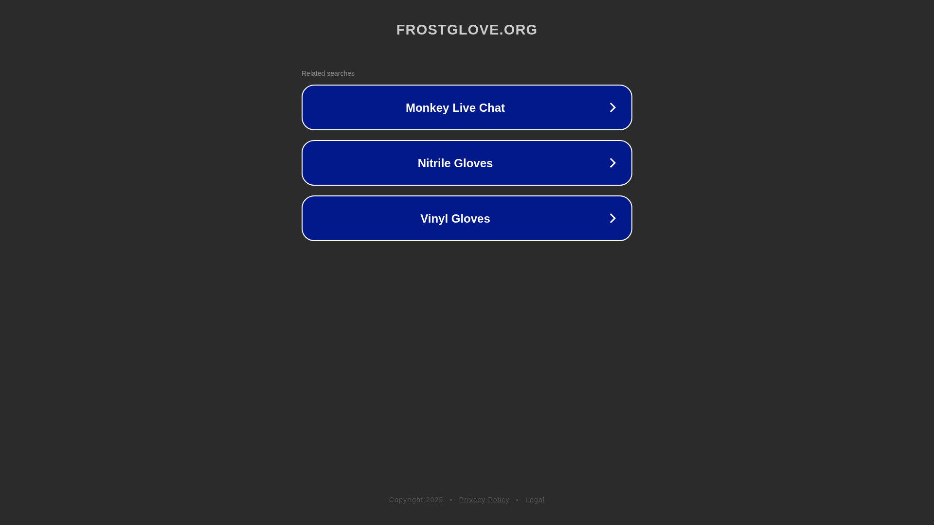 website screenshot of https://frostglove.org/