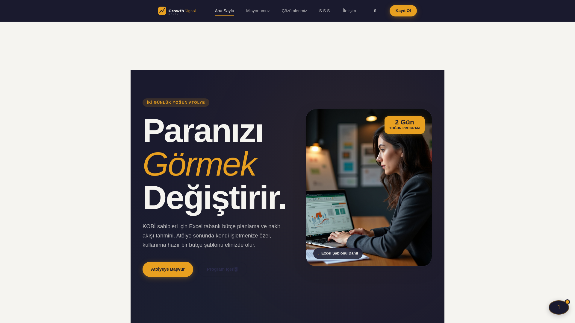 website screenshot of https://growthsignal.money